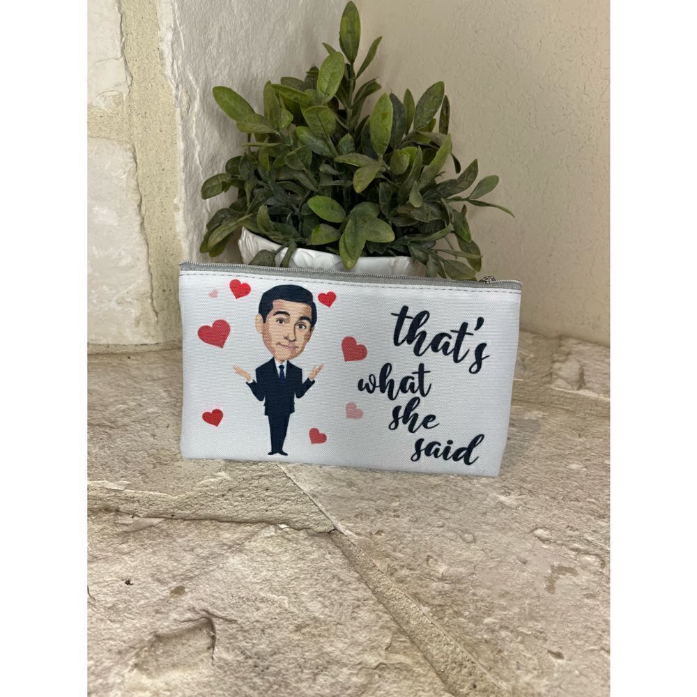 The office “That’s what she said” World’s best boss pencil/personal pouch New